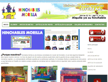 Tablet Screenshot of hinchablesmorilla.com